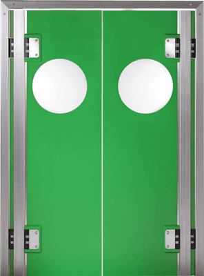 PE swingdoors GP360 Grothaus green
